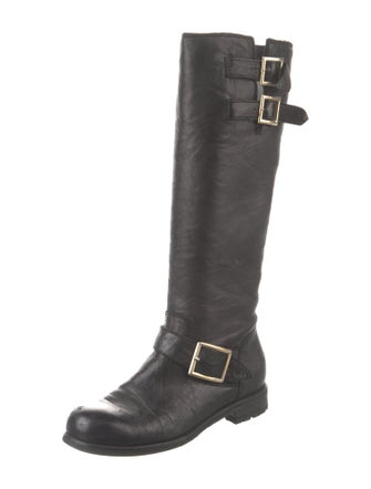 Jimmy Choo Leather Riding Boots