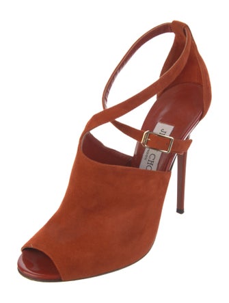 Jimmy Choo Suede T-Strap Pumps