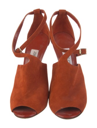 Jimmy Choo Suede T-Strap Pumps
