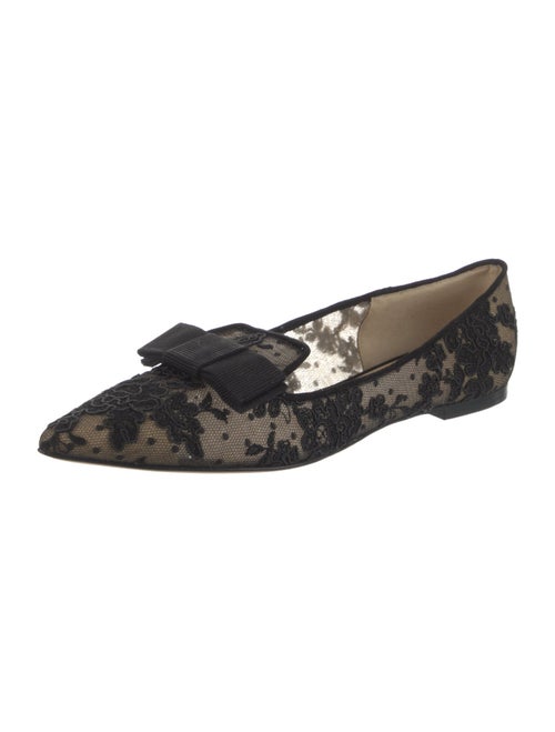 Jimmy Choo Mesh Lace Pattern Flats