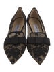 Jimmy Choo Mesh Lace Pattern Flats