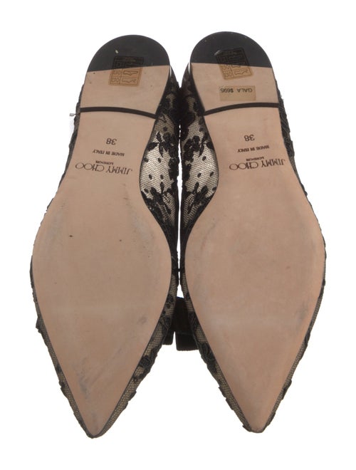 Jimmy Choo Mesh Lace Pattern Flats