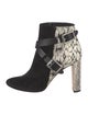 Jimmy Choo Suede Animal Print Boots