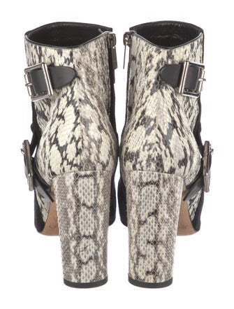 Jimmy Choo Suede Animal Print Boots