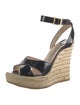 Jimmy Choo Patent Leather Braided Accents Espadrilles