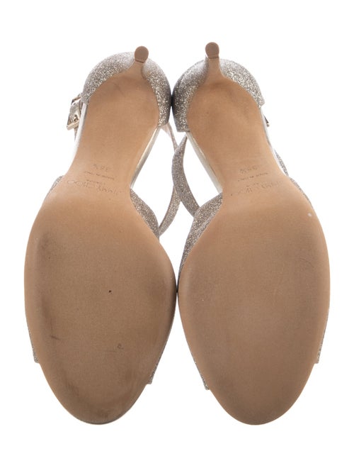 Jimmy Choo Glitter Glitter Accents Sandals