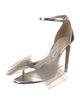 Jimmy Choo Patent Leather Mesh Accents Sandals