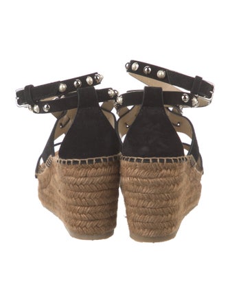 Jimmy Choo Suede Studded Accents Espadrilles