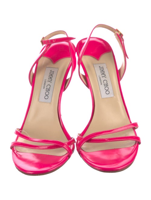 Jimmy Choo Patent Leather Slingback Sandals