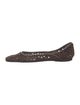 Jimmy Choo Suede Lasercut Accents Ballet Flats