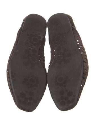 Jimmy Choo Suede Lasercut Accents Ballet Flats