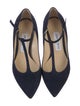 Jimmy Choo Suede T-Strap Pumps