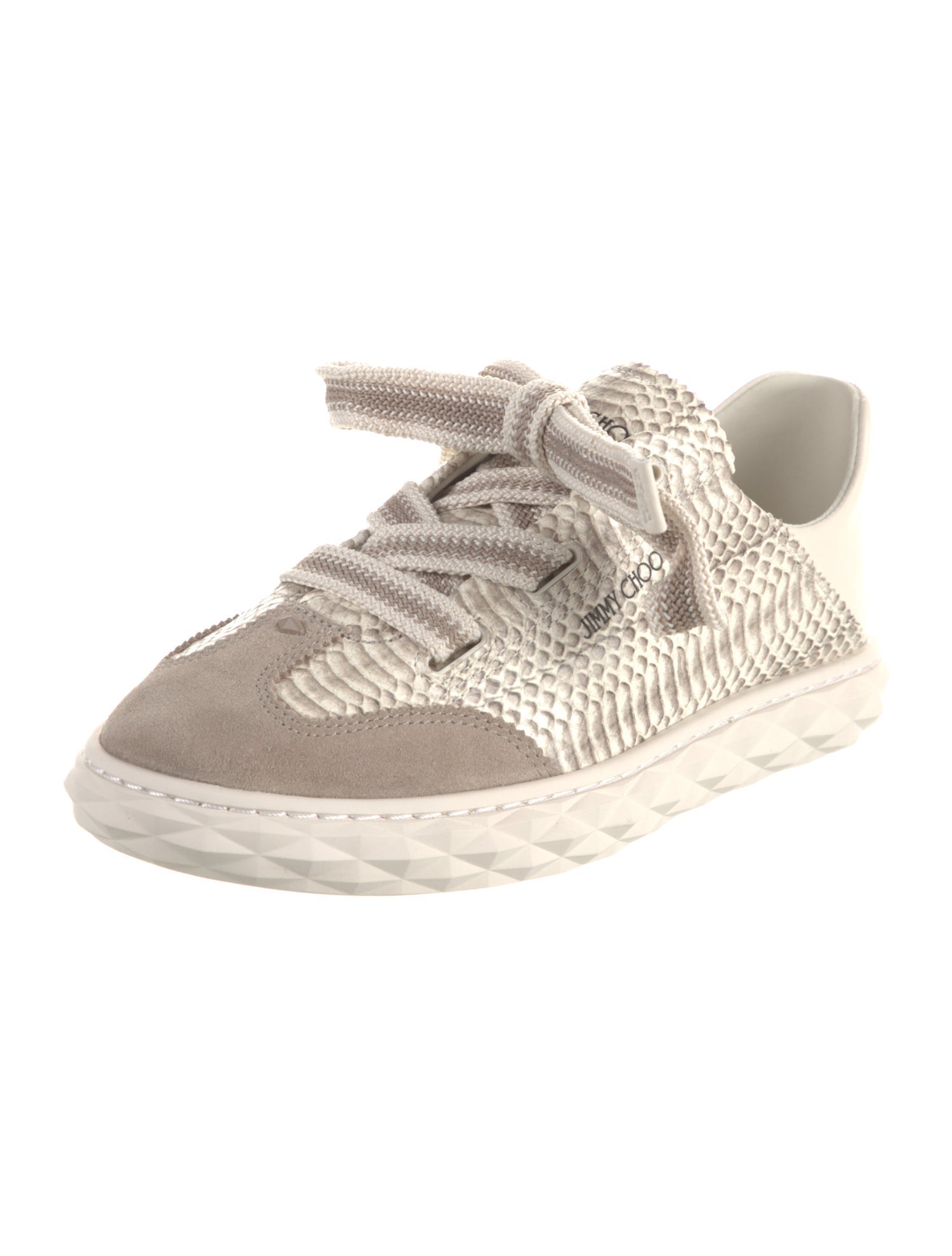 Jimmy Choo Embossed Leather Sneakers