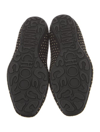 Jimmy Choo Suede Studded Accents Flats