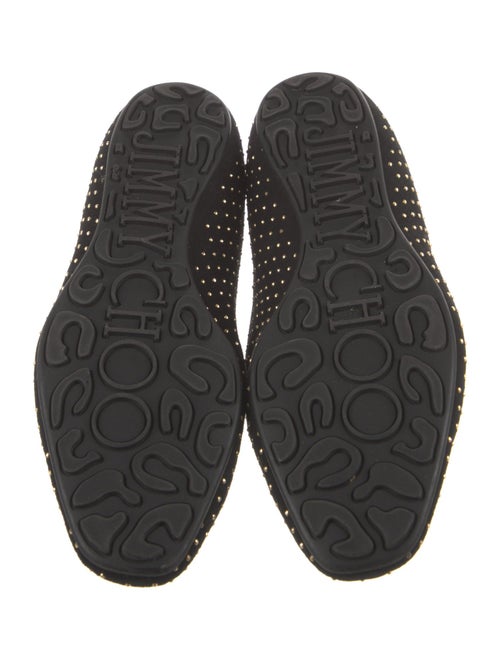 Jimmy Choo Suede Studded Accents Flats