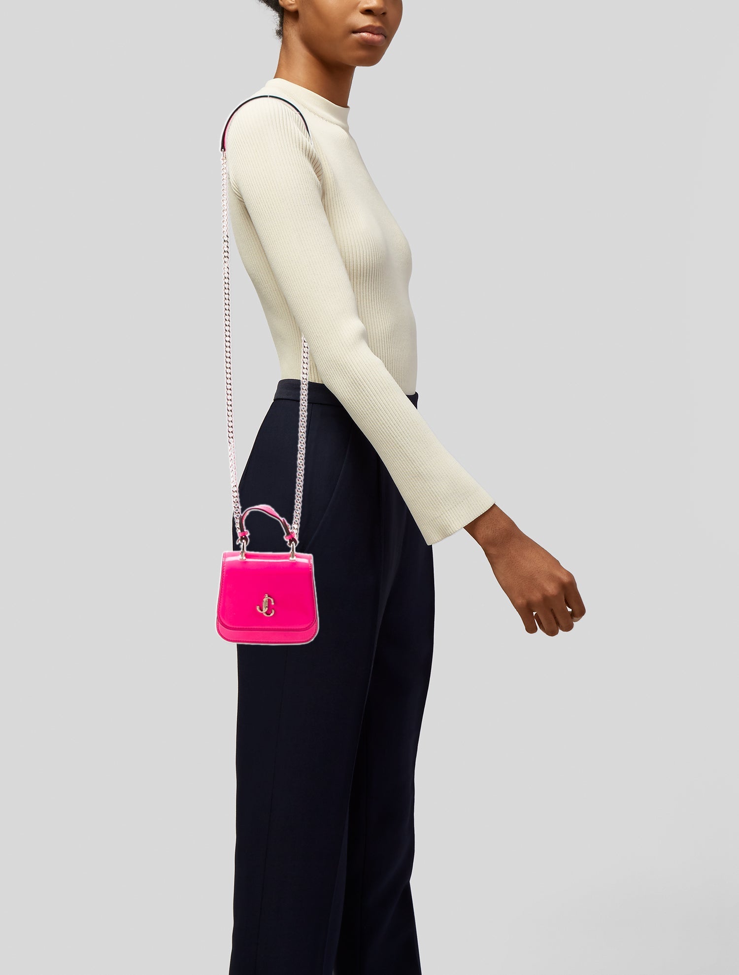 Tory Burch Hicks Garden Party Chain Wallet w/ Tags - Pink