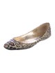 Jimmy Choo Patent Leather Animal Print Flats