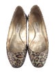 Jimmy Choo Patent Leather Animal Print Flats