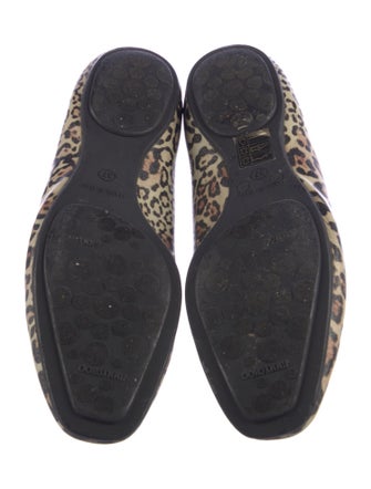 Jimmy Choo Patent Leather Animal Print Flats
