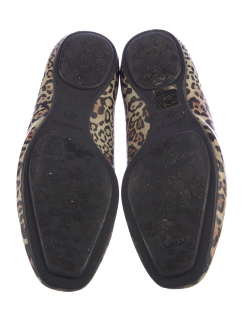 Jimmy Choo Patent Leather Animal Print Flats