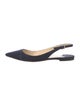 Jimmy Choo Suede Cutout Accent Slingback Flats
