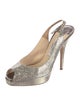 Jimmy Choo Glitter Slingback Pumps