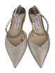 Jimmy Choo Glitter Glitter Accents Slingback Flats
