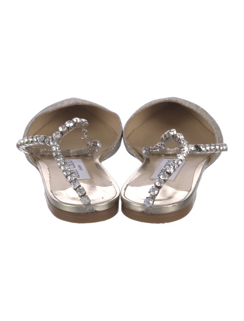 Jimmy Choo Glitter Glitter Accents Slingback Flats