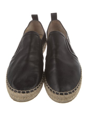 Jimmy Choo Leather Braided Accents Espadrilles