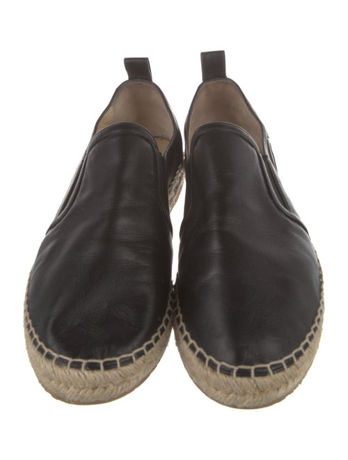 Jimmy Choo Leather Braided Accents Espadrilles