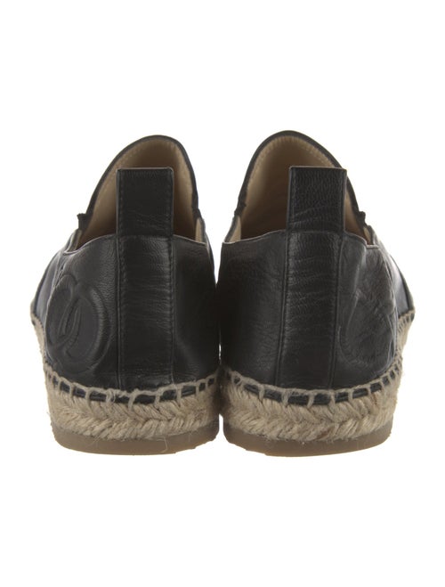 Jimmy Choo Leather Braided Accents Espadrilles