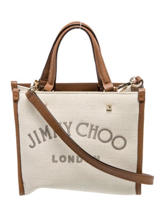 Jimmy Choo Canvas Top Handle Bag