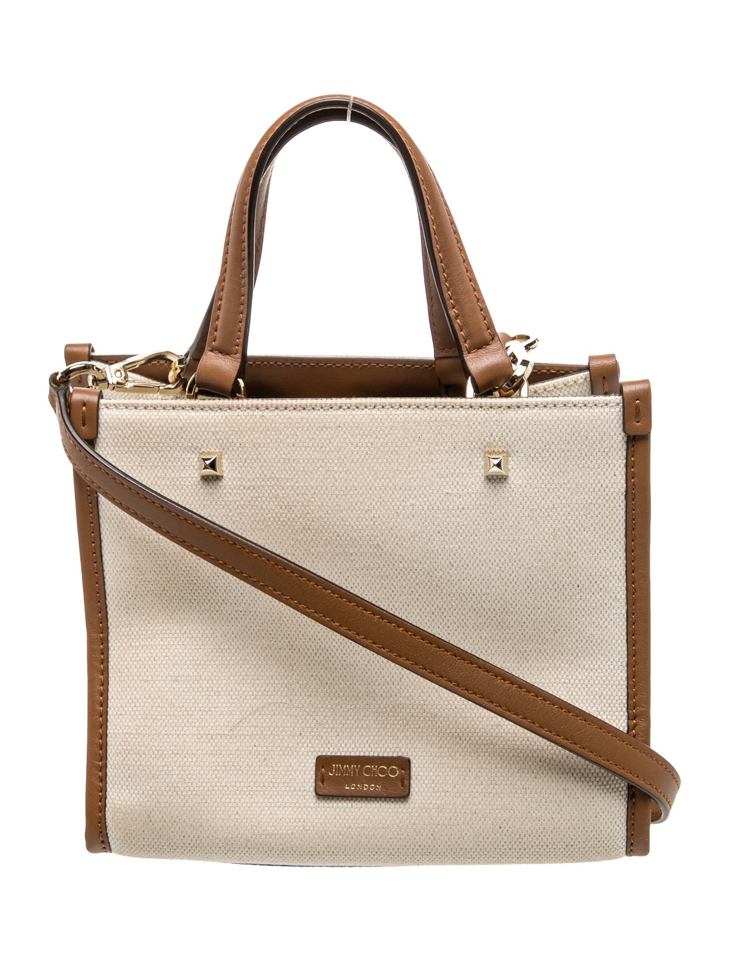 Jimmy Choo Canvas Top Handle Bag