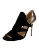 Jimmy Choo Suede Leather Trim Embellishment D'Orsay Pumps