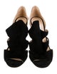 Jimmy Choo Suede Leather Trim Embellishment D'Orsay Pumps