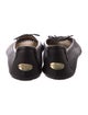 Jimmy Choo Leather Bow Accents Ballet Flats