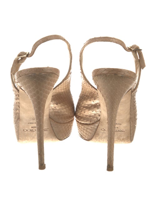 Jimmy Choo Snakeskin Slingback Pumps
