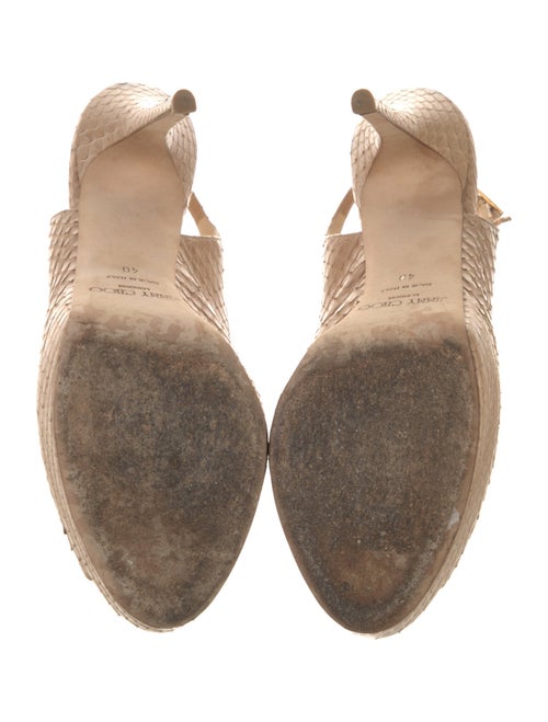 Jimmy Choo Snakeskin Slingback Pumps