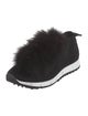 Jimmy Choo Fur Trim Sneakers