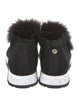 Jimmy Choo Fur Trim Sneakers