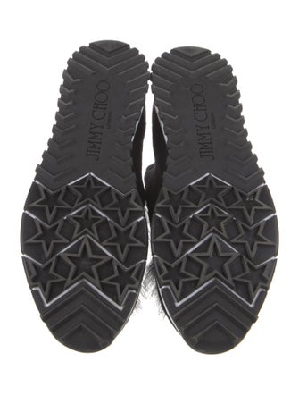 Jimmy Choo Fur Trim Sneakers