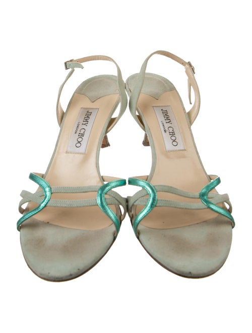 Jimmy Choo Leather Slingback Sandals