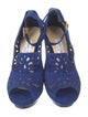 Jimmy Choo Suede Cutout Accent Pumps