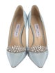 Jimmy Choo Canvas Crystal Embellishments Pumps