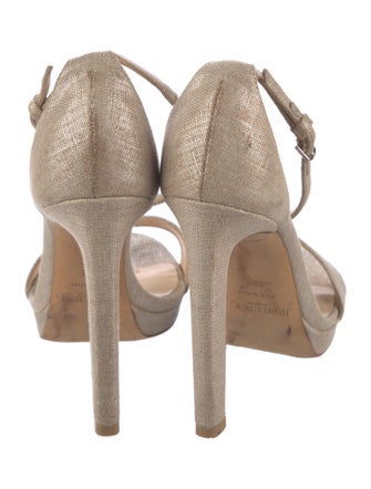 Jimmy Choo Canvas Animal Print Sandals