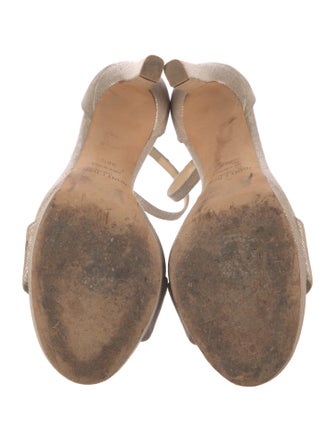 Jimmy Choo Canvas Animal Print Sandals