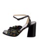 Jimmy Choo Floral Print Slingback Sandals