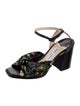 Jimmy Choo Floral Print Slingback Sandals