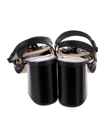 Jimmy Choo Floral Print Slingback Sandals