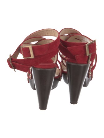 Jimmy Choo Suede Colorblock Pattern Pumps